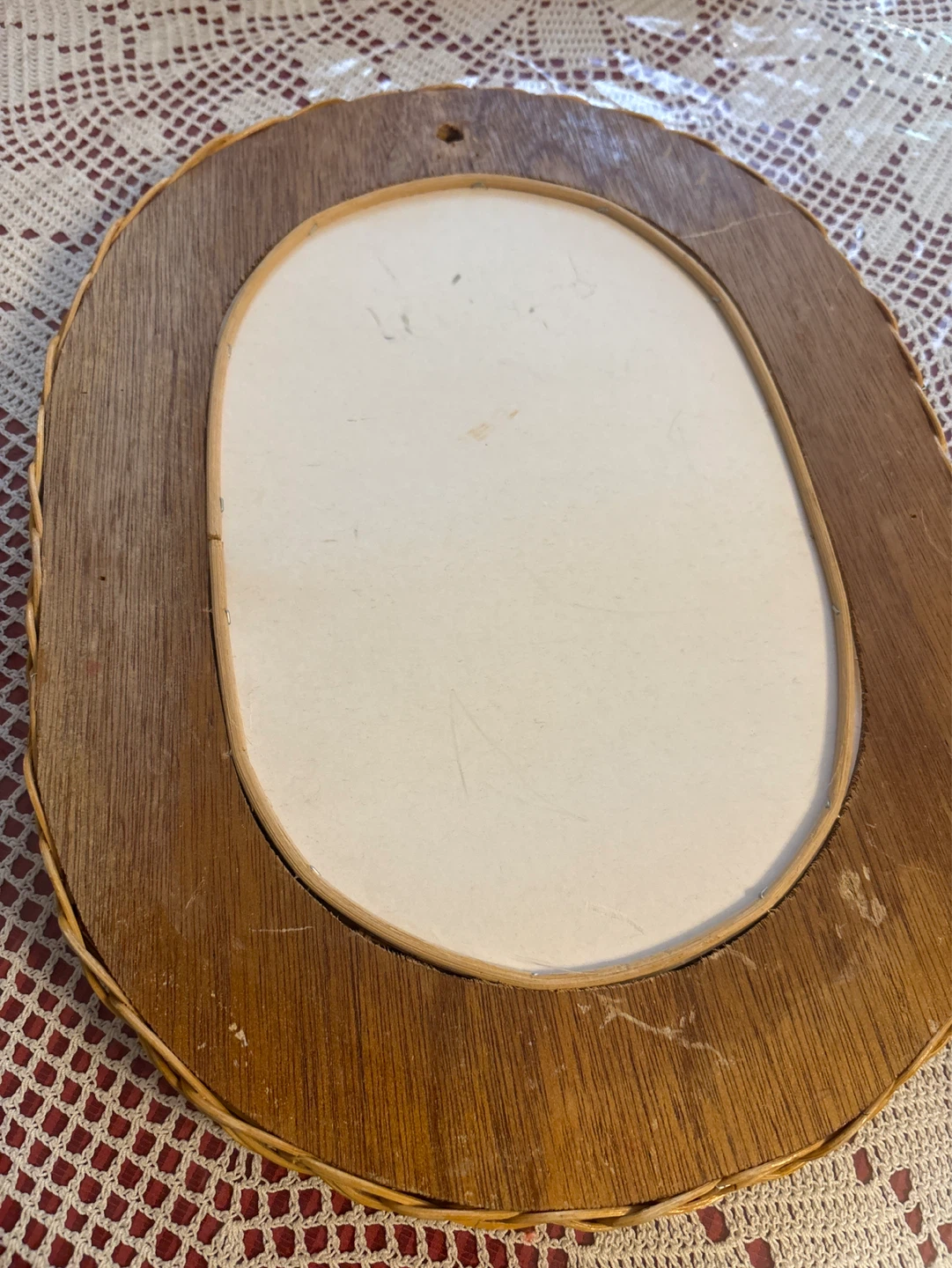 Oval Wicker Mirror - photo 3