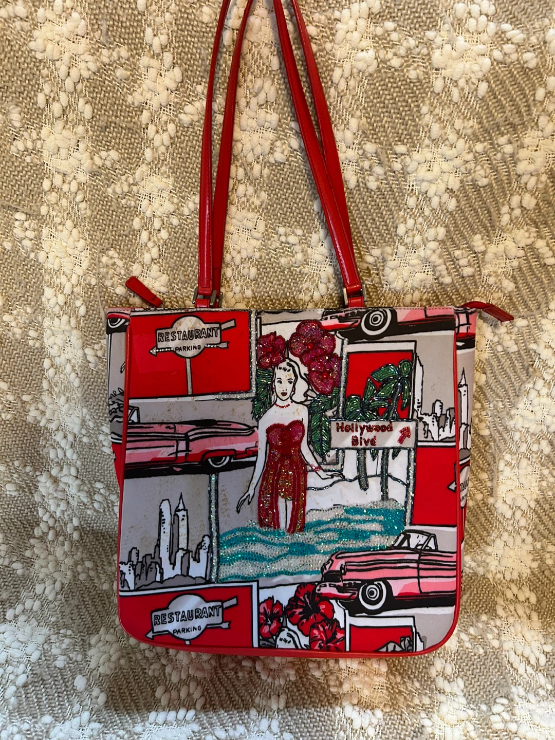 Retro Hollywood Blvd Tote Bag