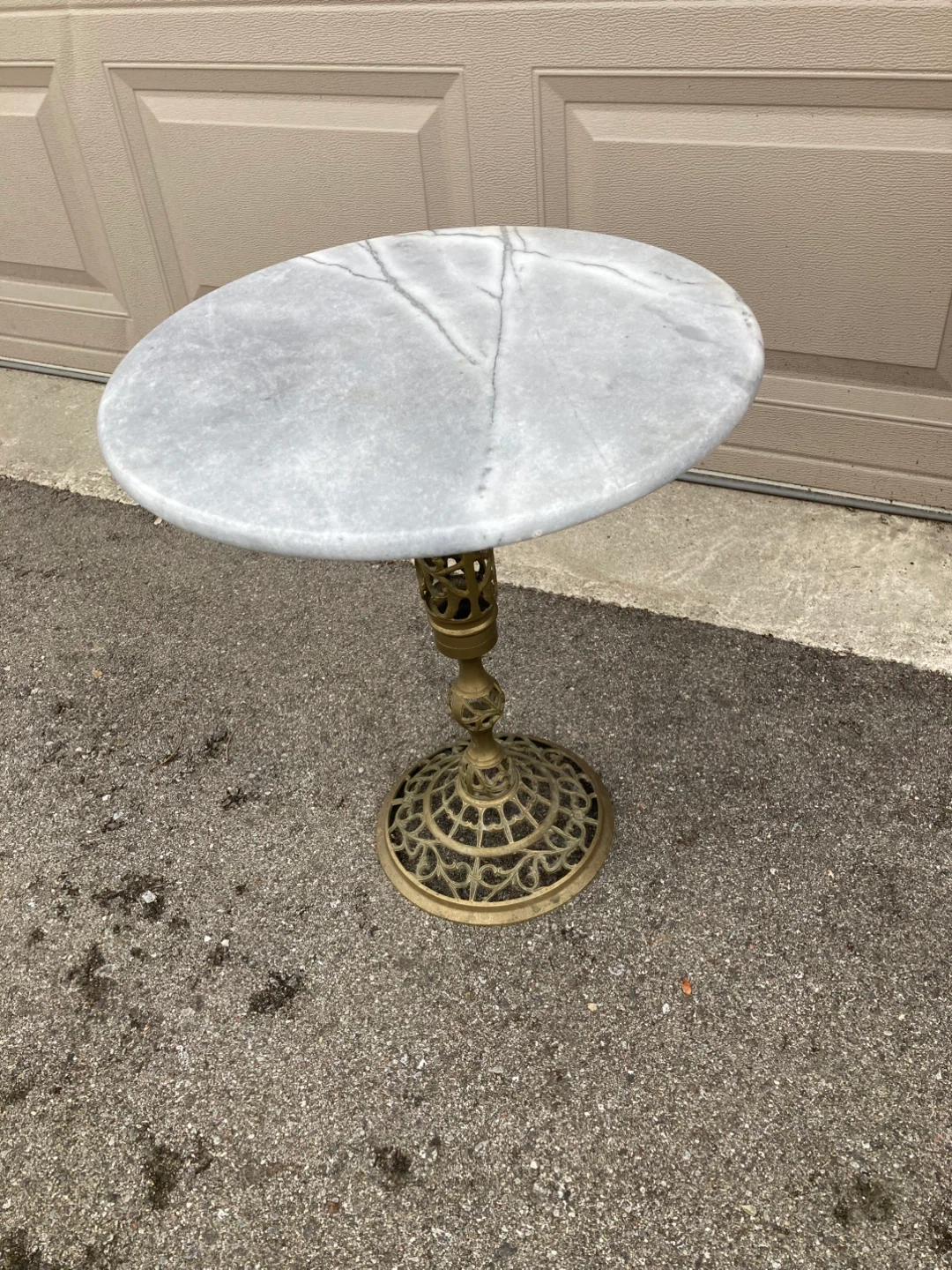 Marble Top Pedestal Table