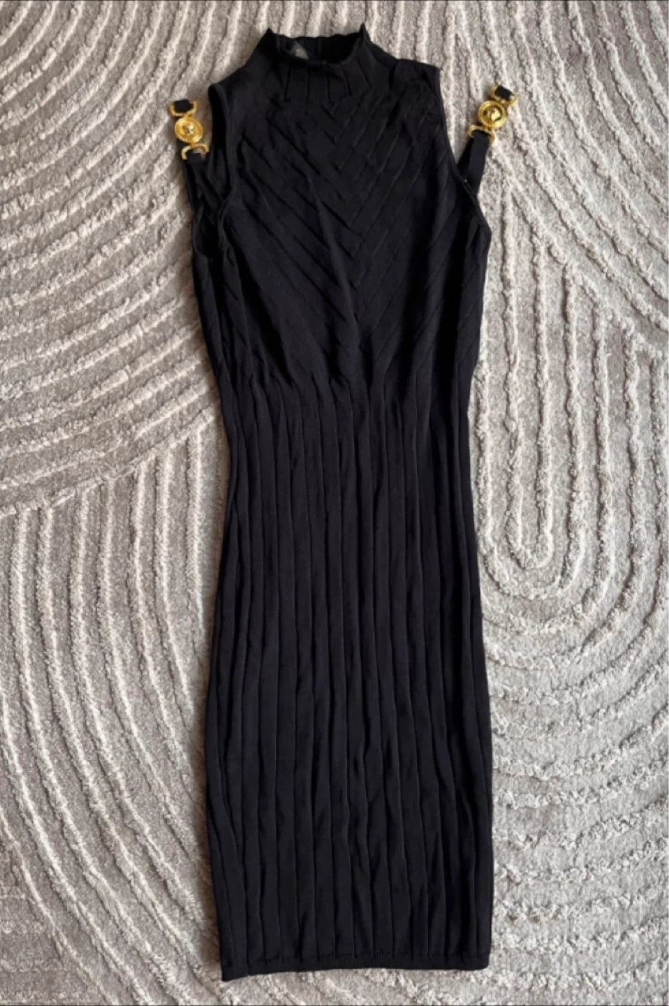 Black medusa Sleeveless Dress NEW