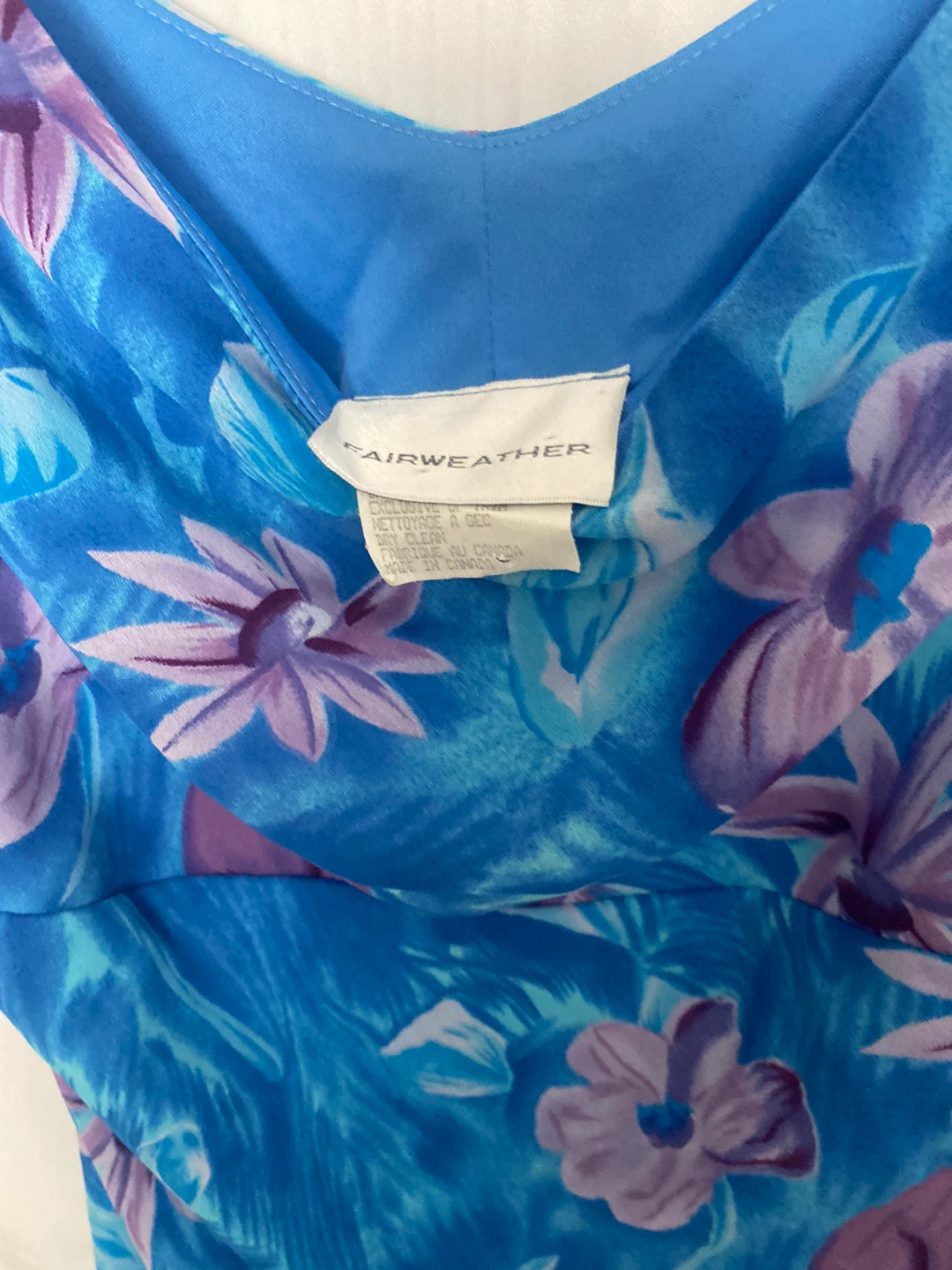 Fairweather blue floral sleeveless dress. Cottagecore  size 2 - photo 4