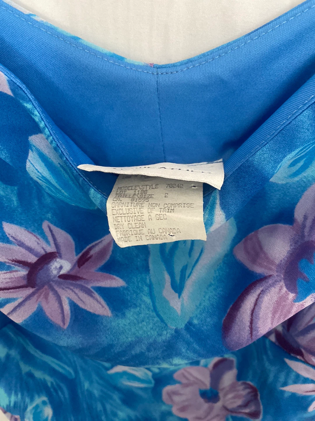 Fairweather blue floral sleeveless dress. Cottagecore  size 2 - photo 3