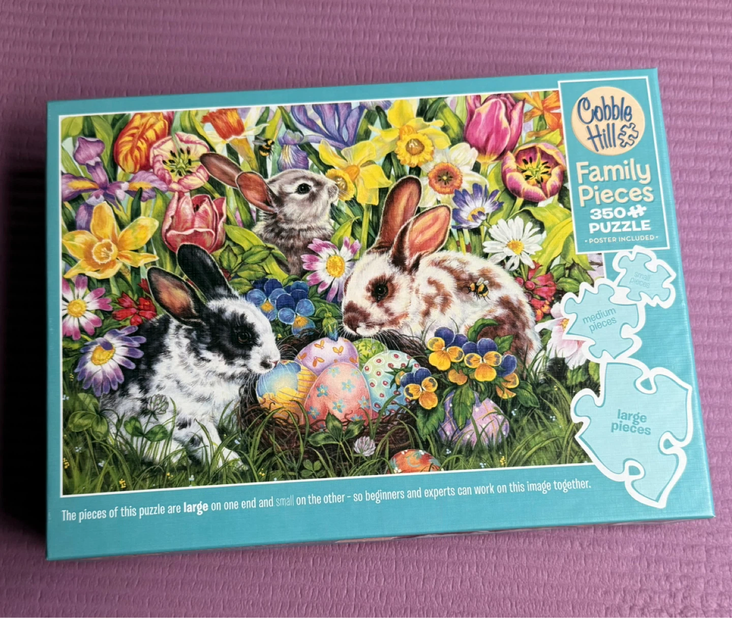 Cobble Hill Family Pieces Easter Bunnies 350 Piece Puzzle