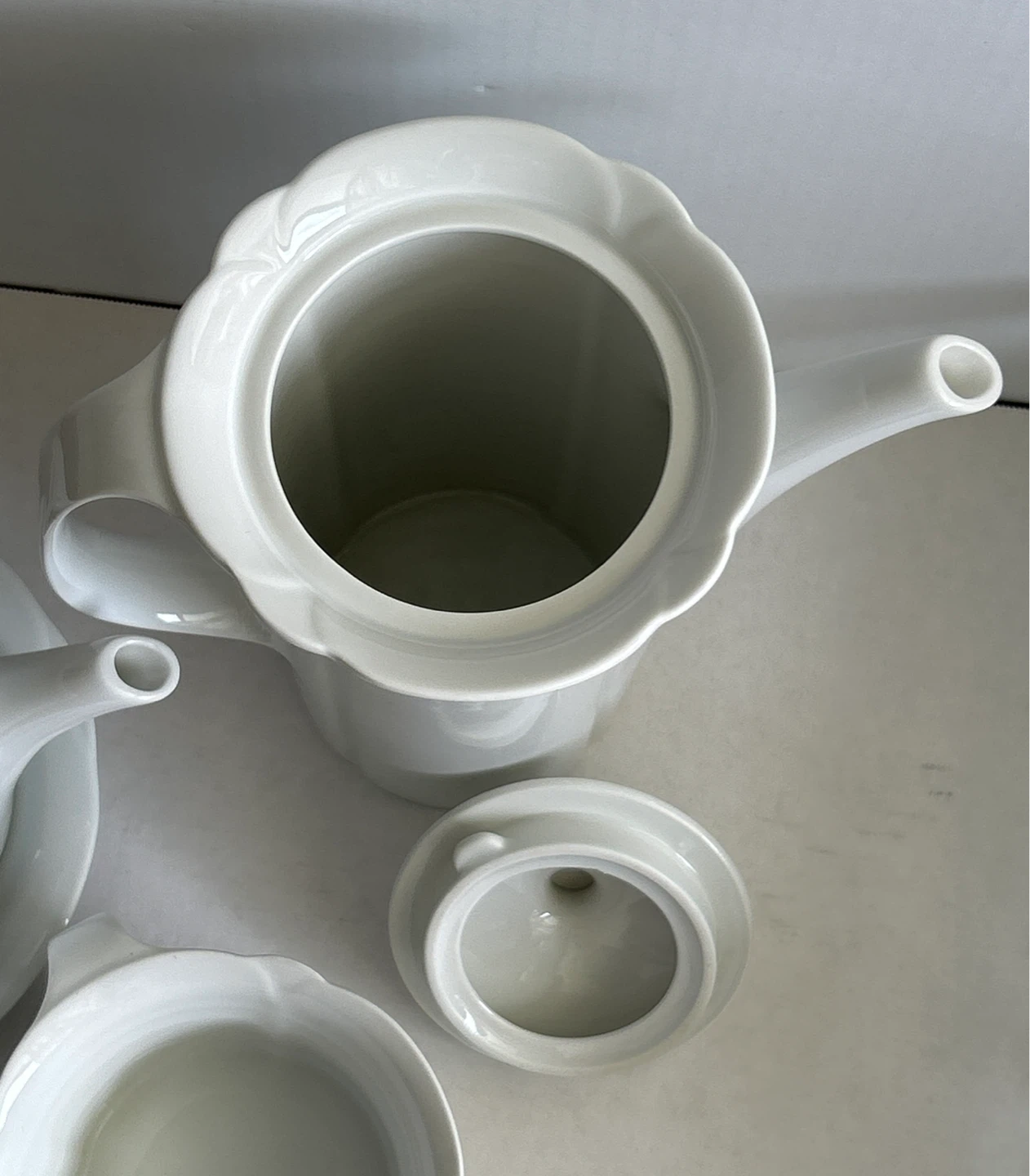 Arzberg - White Ceramic Teapot & Coffee Set with Creamer - photo 5