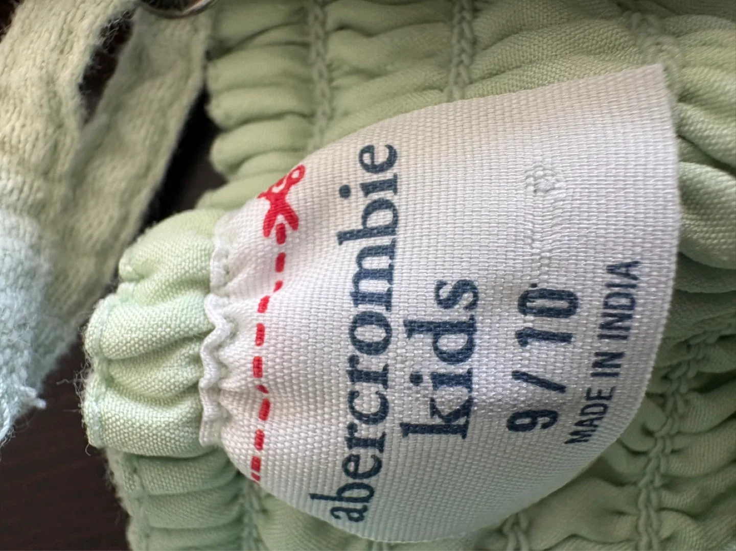 Abercrombie Kids Light Green Smocked Dress Size 9/10 - photo 2