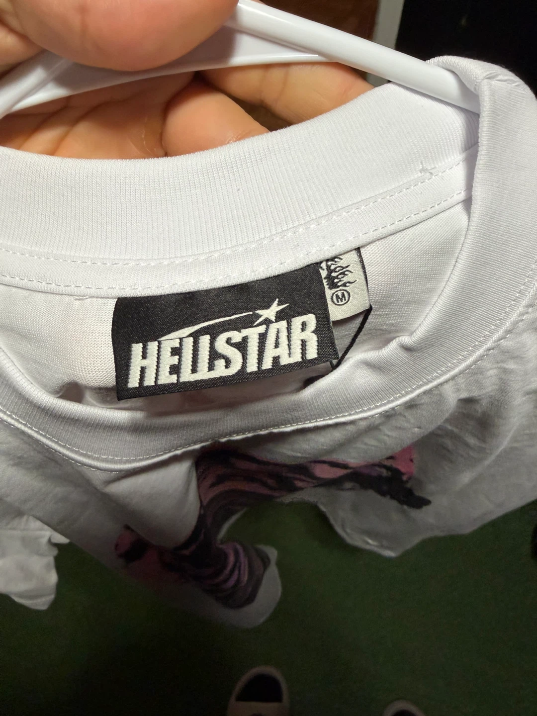 Hellstar White/Pink Graphic Tee – Size M - photo 3