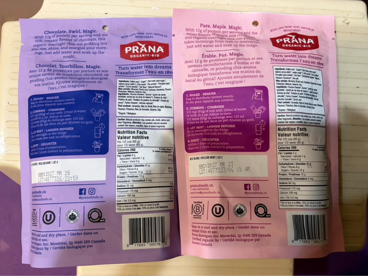 Prana Organic Chia Love Protein Overnight Oats - photo 2