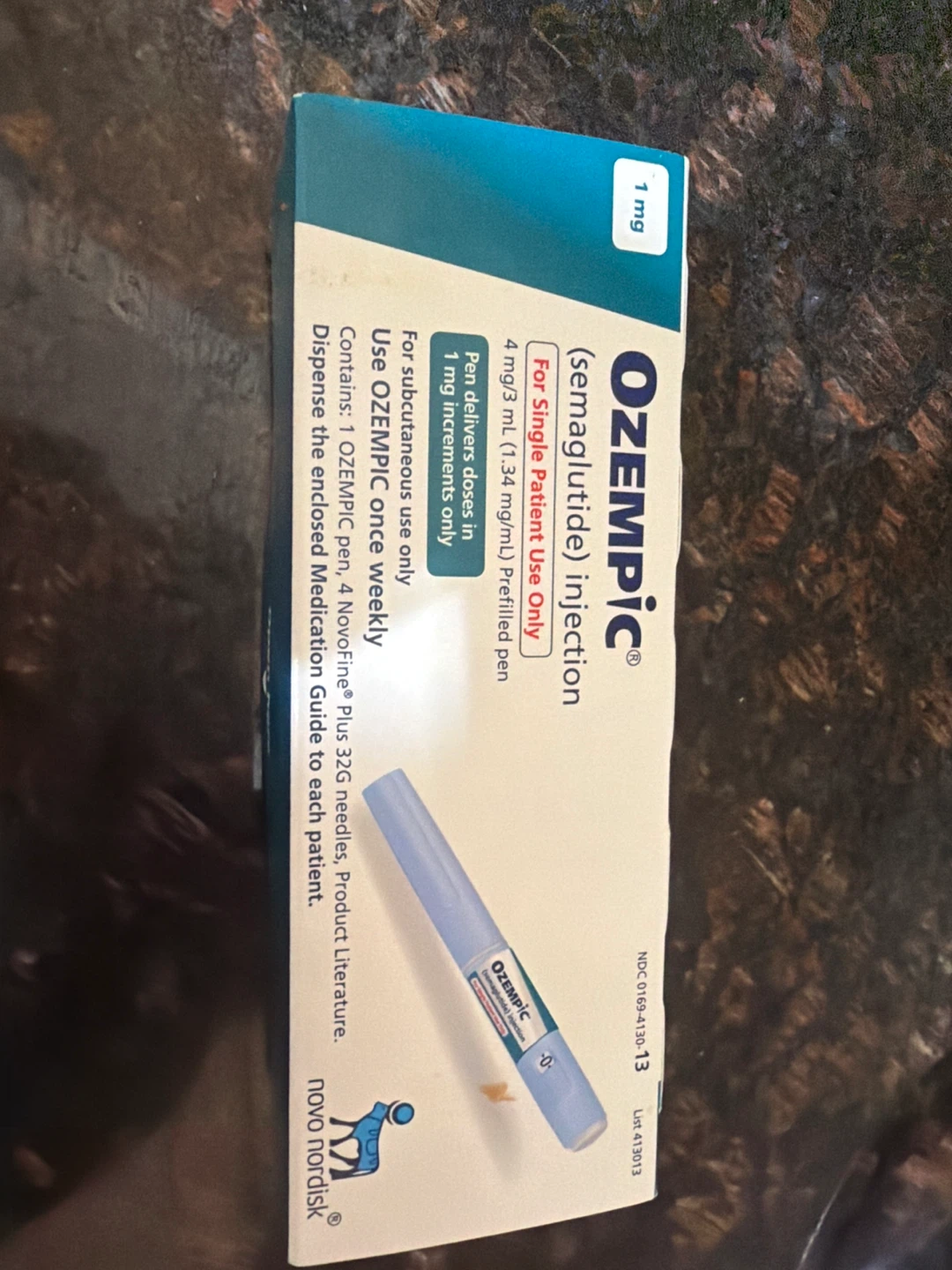Ozempic (Semaglutide) Injection 1 mg Prefilled Pen - photo 2