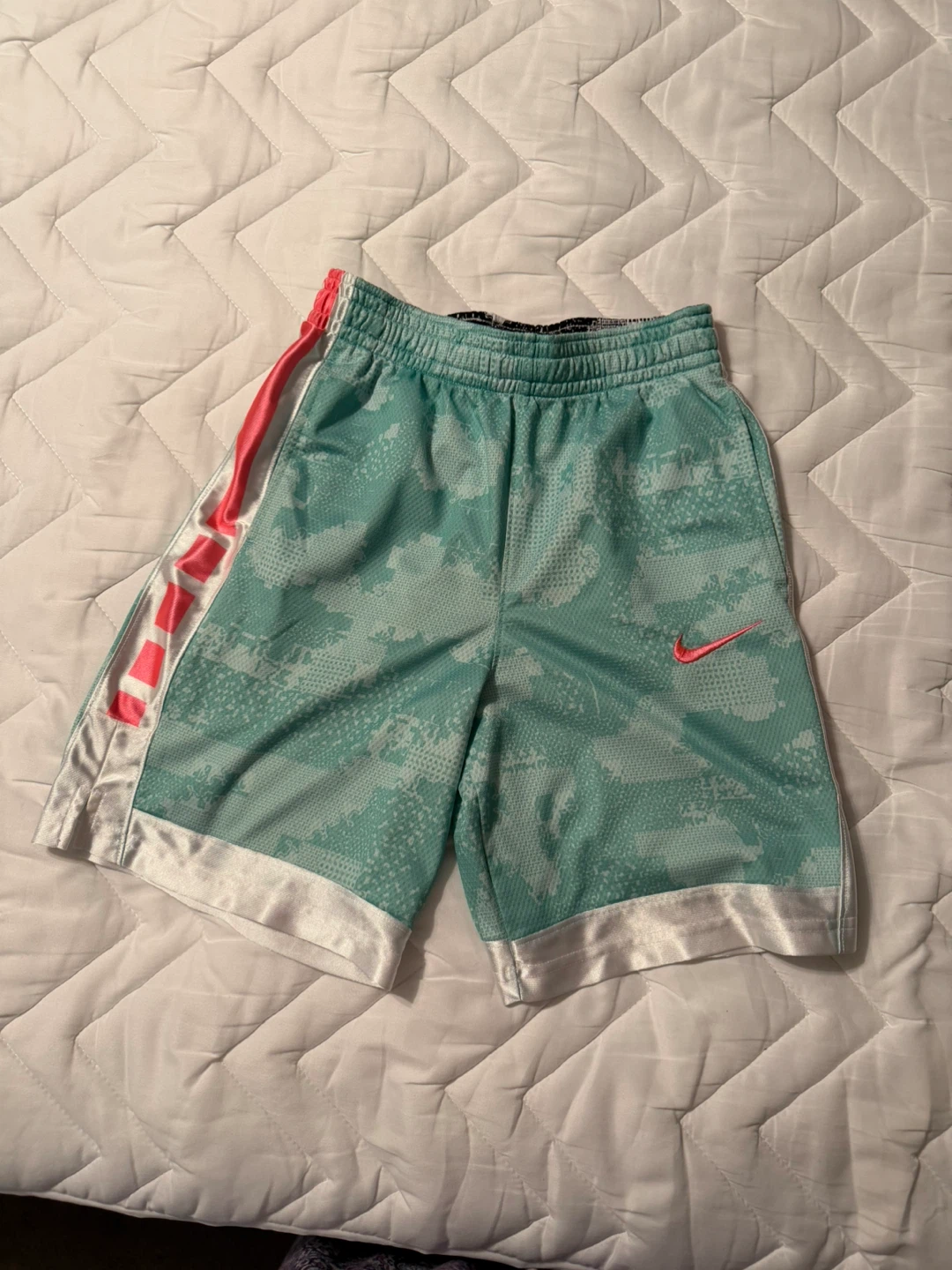 Nike Dri-FIT Basketball Shorts - Teal/Pink Camo - photo 2
