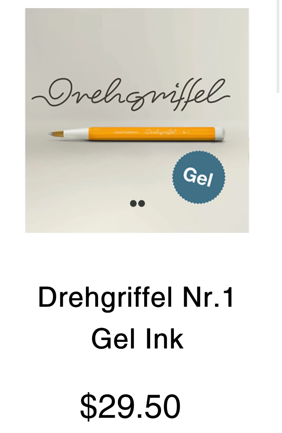 LEUCHTTURM1917 Drehgiffel Nr.1 Refillable Gel Ink Pen - photo 3