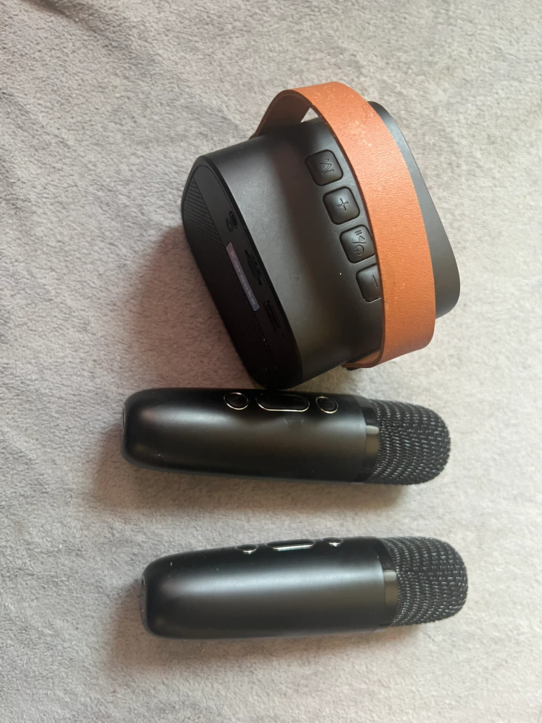 Portable Karaoke Machine with Two Microphones