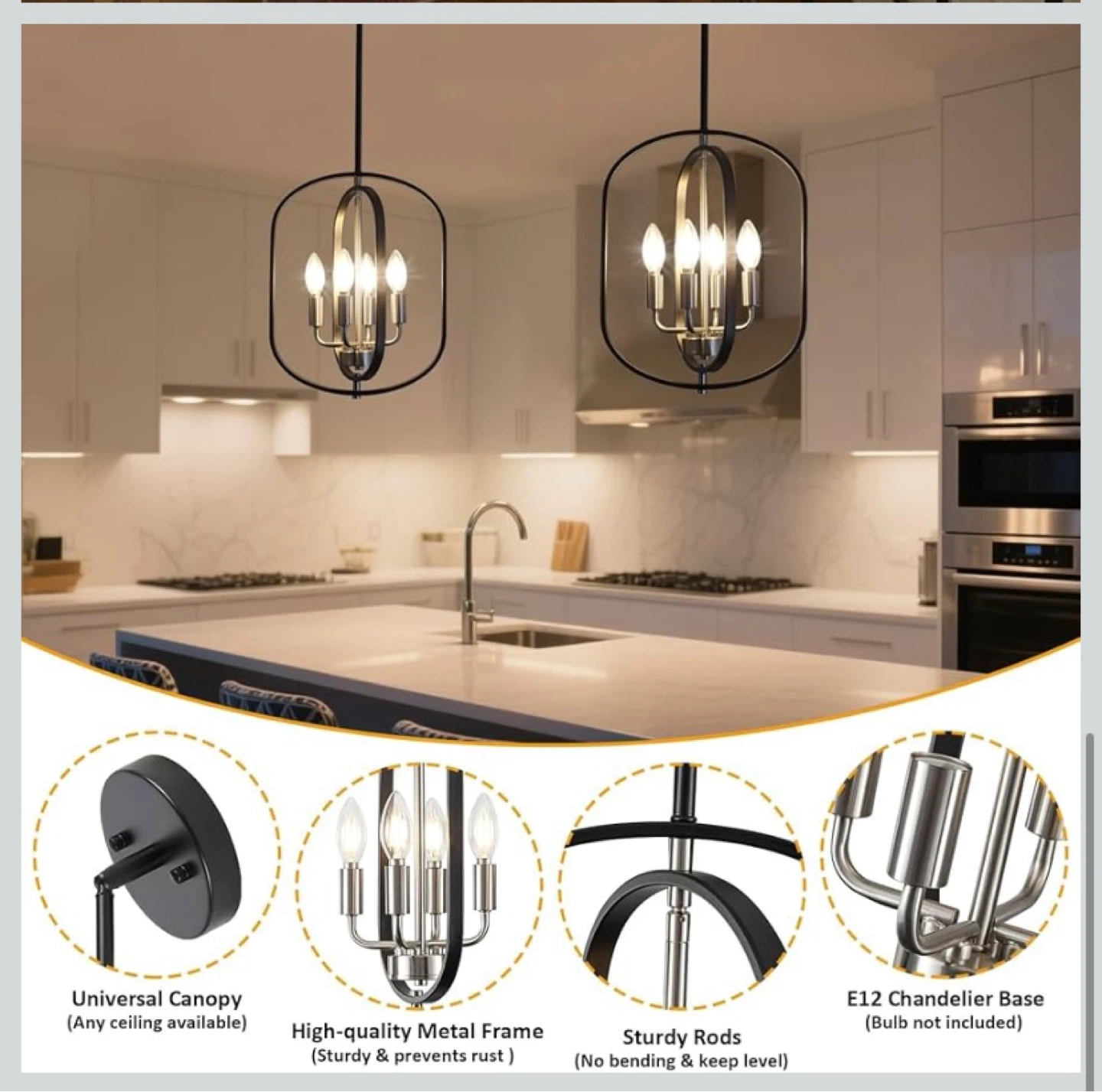New Modern Farmhouse Chandelier - photo 4