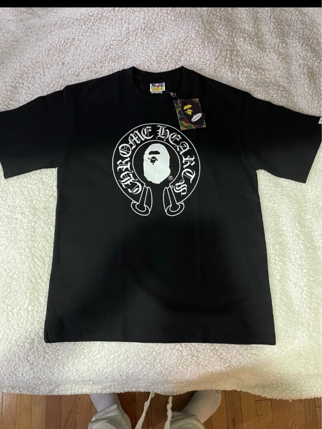 BAPE x Chrome Hearts Baby Milo T-Shirt Black
