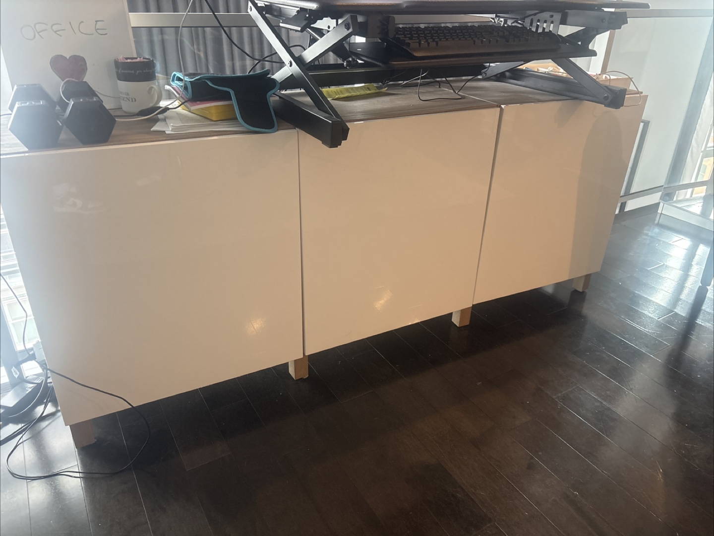 White 3-Door Cabinet ❤️ NEED GONE TODAY ❤️