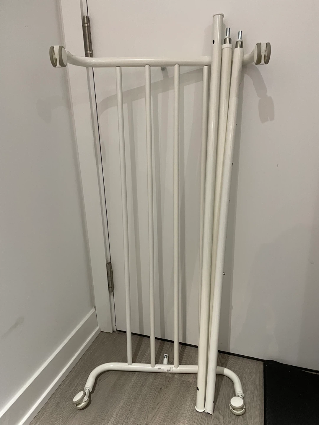 IKEA RIGGA Clothes Rack, White - photo 4
