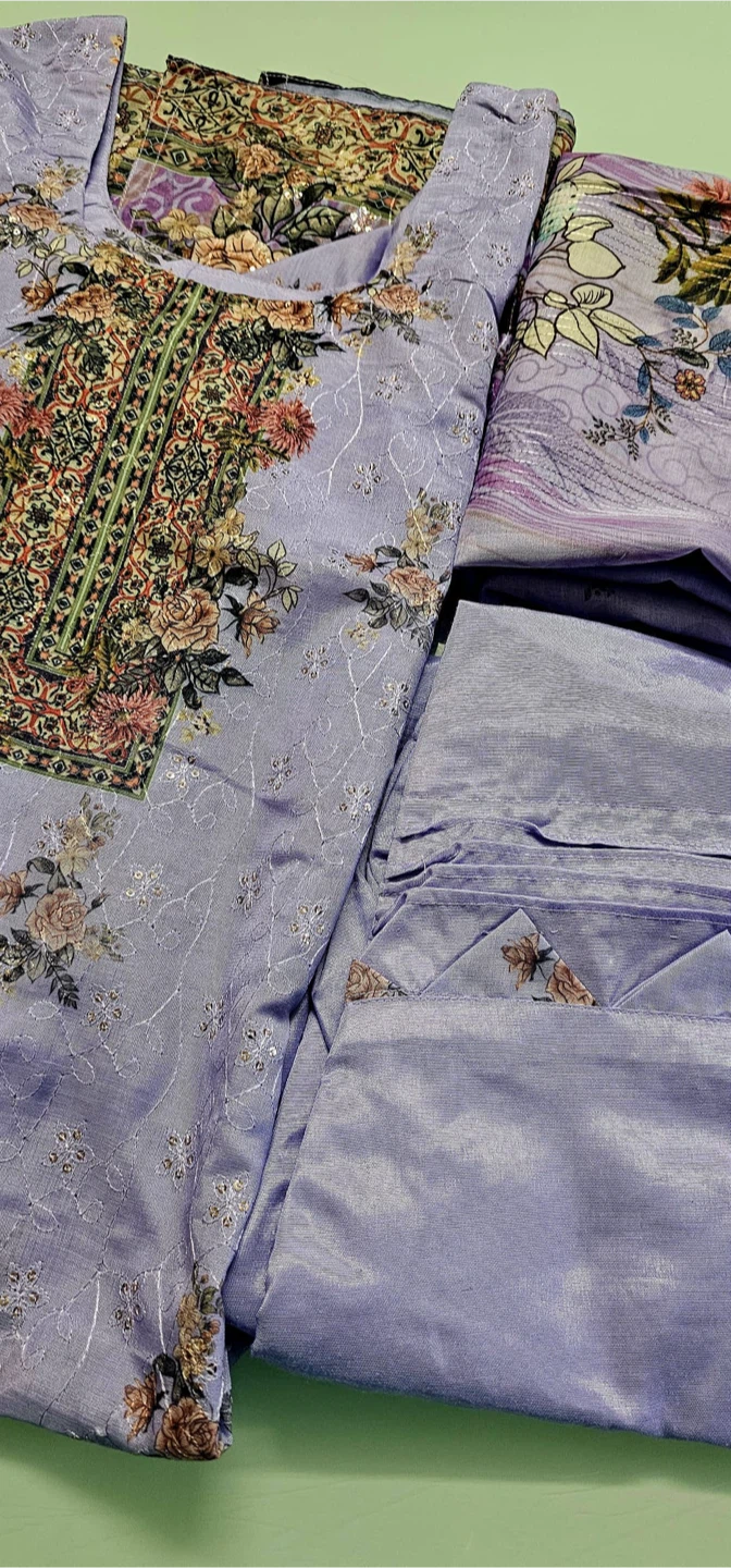 Women's Lilac Floral Print 3-Piece Suit 💜 - photo 2