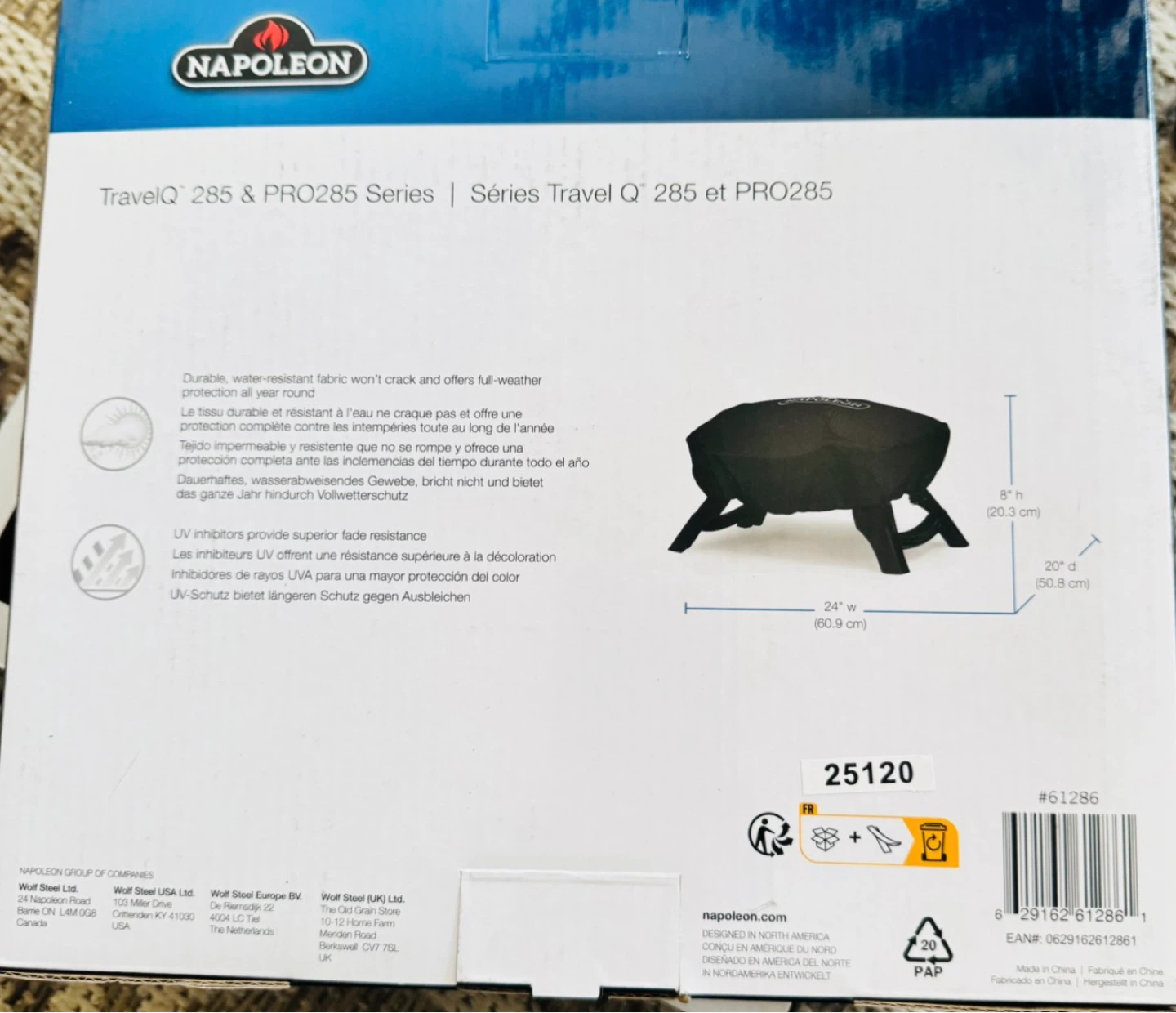 Couvre-barbecue Premium Napoleon TravelQ™ 285 & PRO285 - photo 2