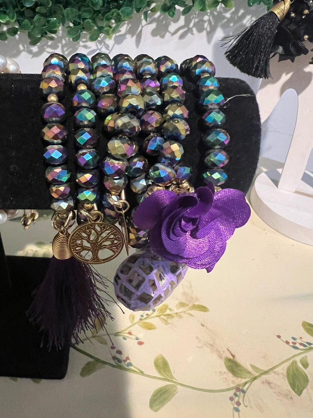 Beaded Bracelets with Charms