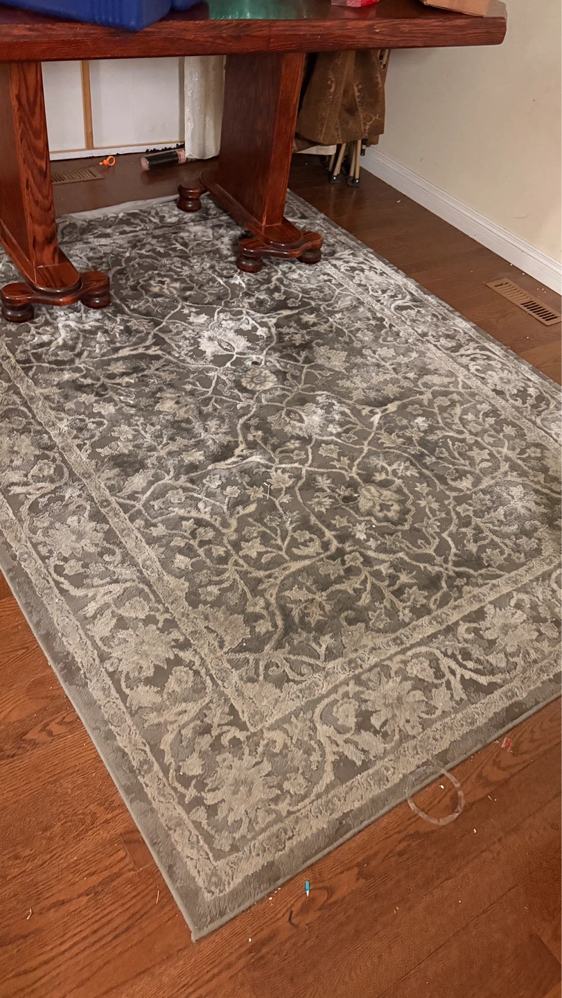2 Grey Traditional Area Rug - photo 3