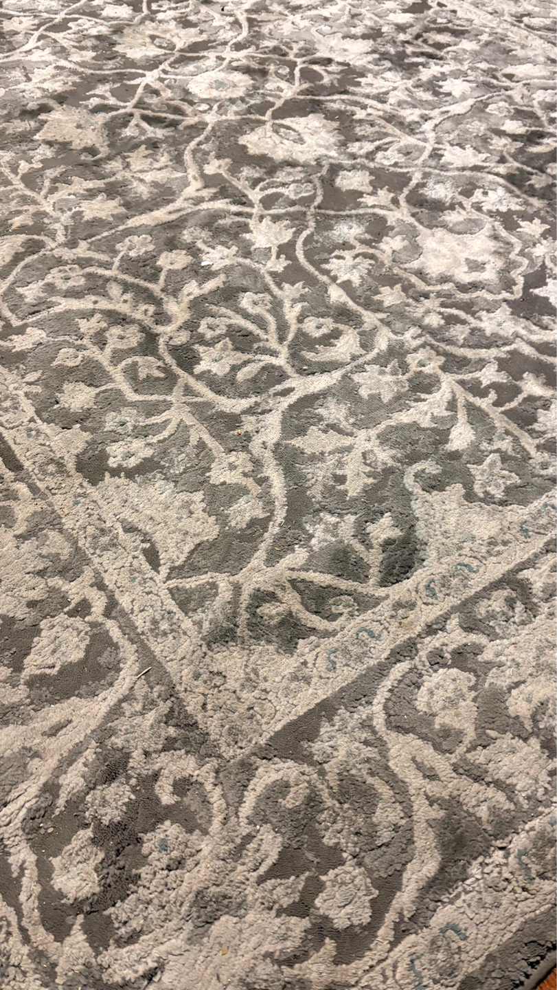2 Grey Traditional Area Rug - photo 2