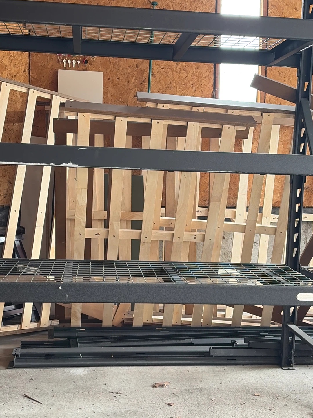 USED FULL SIZE Wooden Bed Frame - photo 2