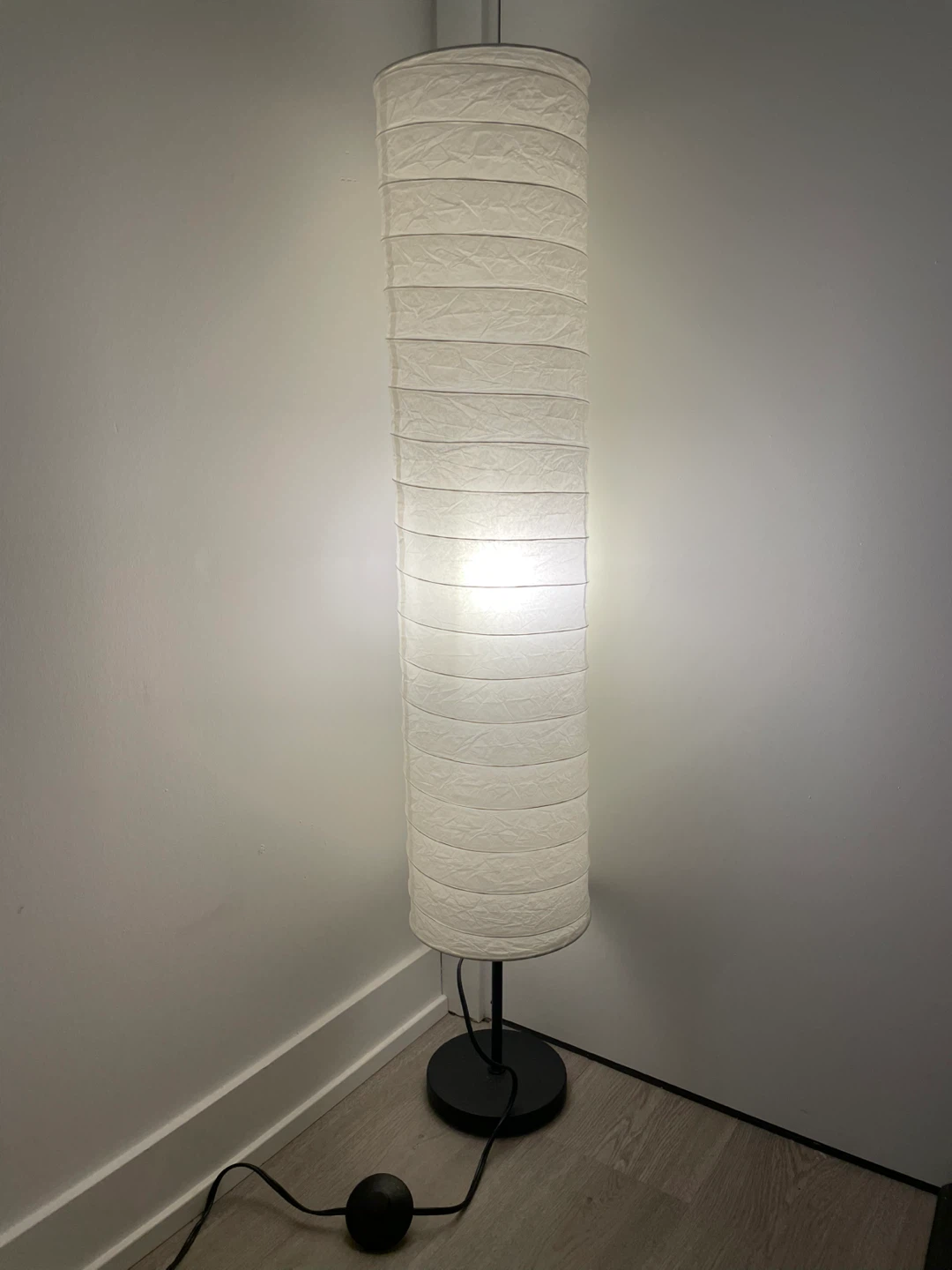 IKEA Floor Lamp - White Paper Shade
