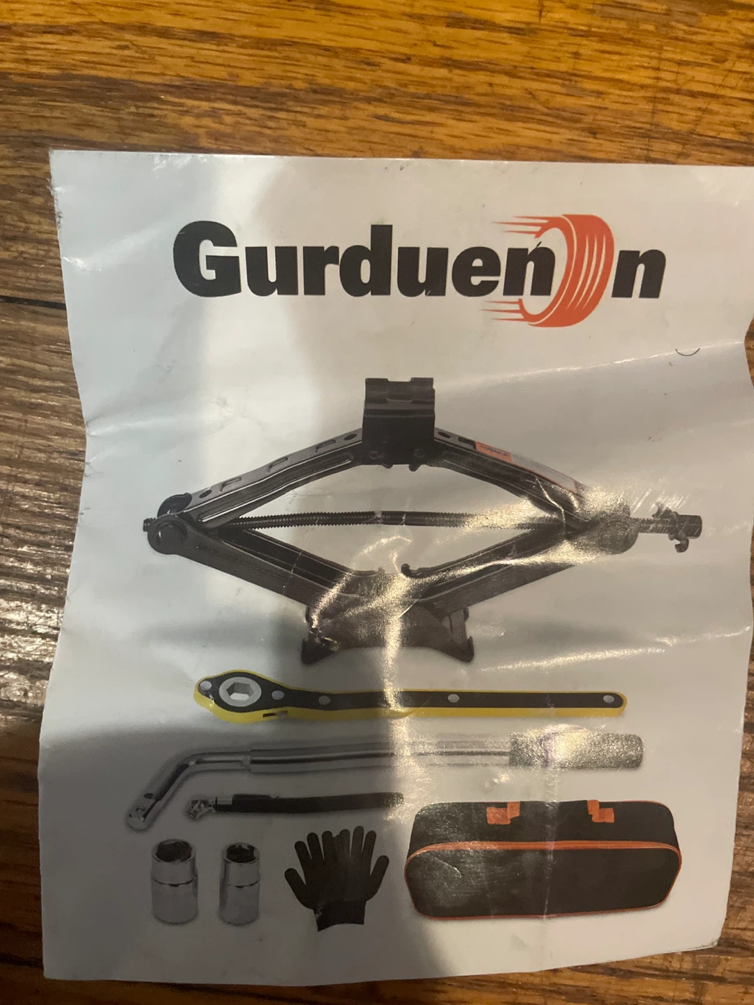 Gurduen Car Jack Set with Ratchet Wrench and Accessories - photo 2