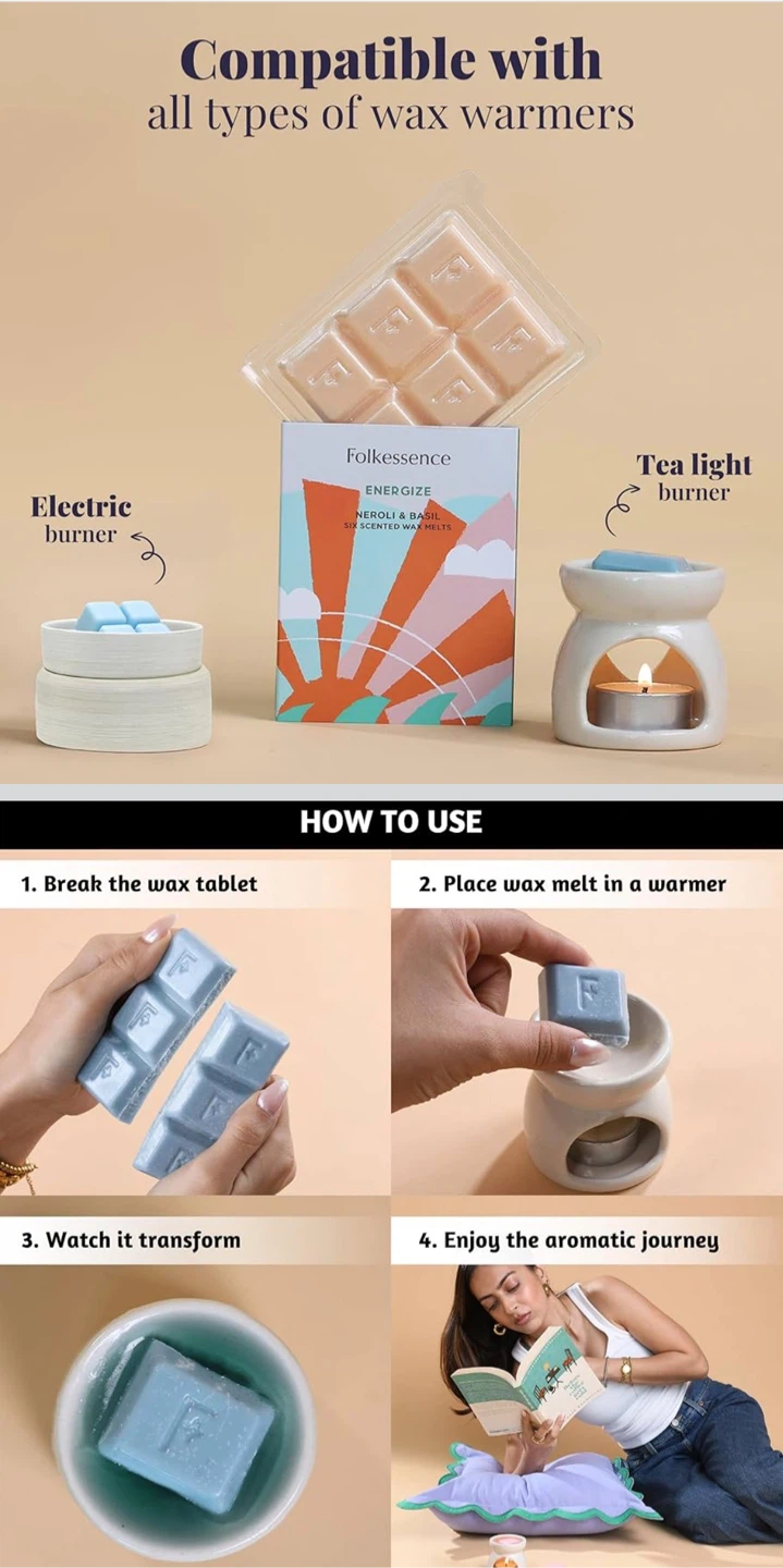 Folksessence 5 Unique Fragrance Wax Melts Set - photo 3