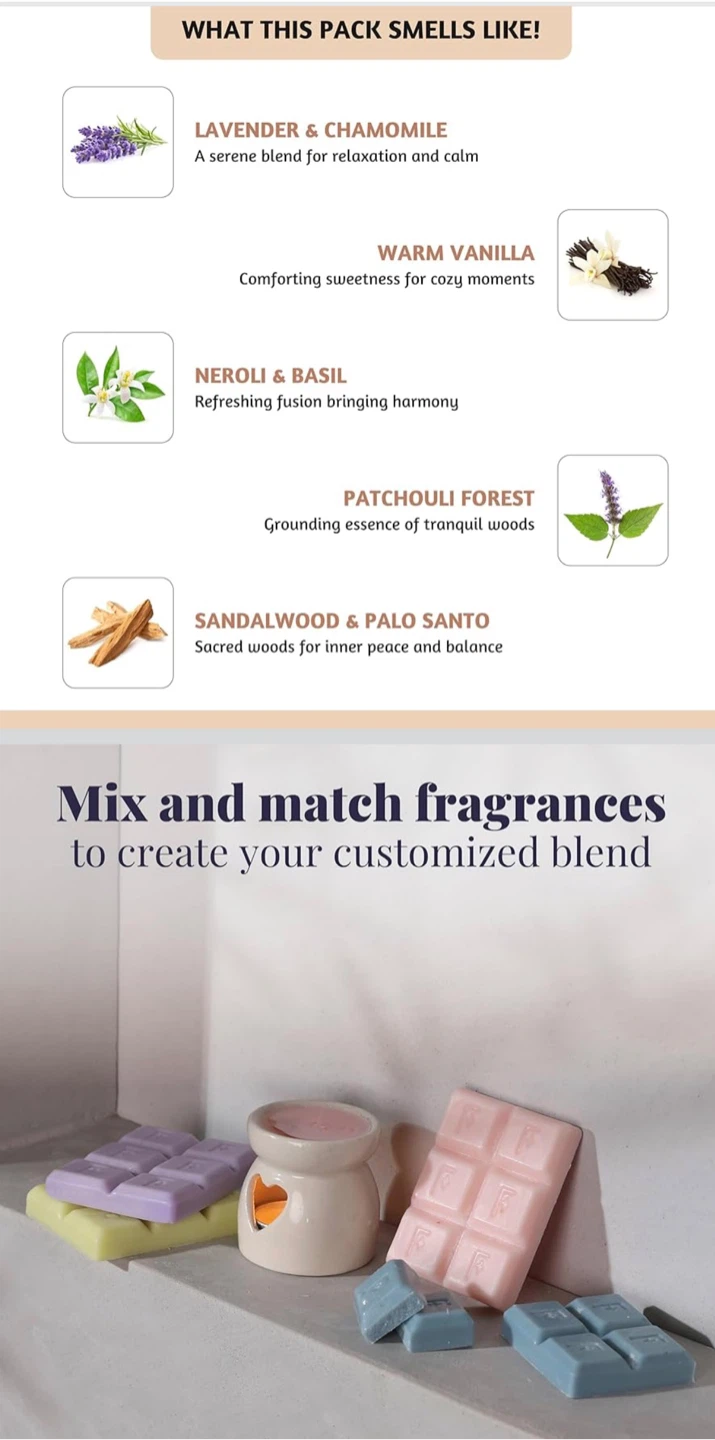 Folksessence 5 Unique Fragrance Wax Melts Set - photo 2
