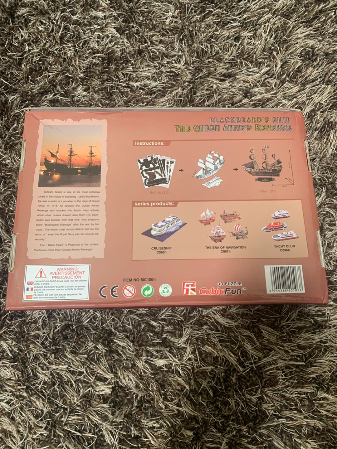 CubicFun The Queen Anne's Revenge 3D Puzzle - photo 4