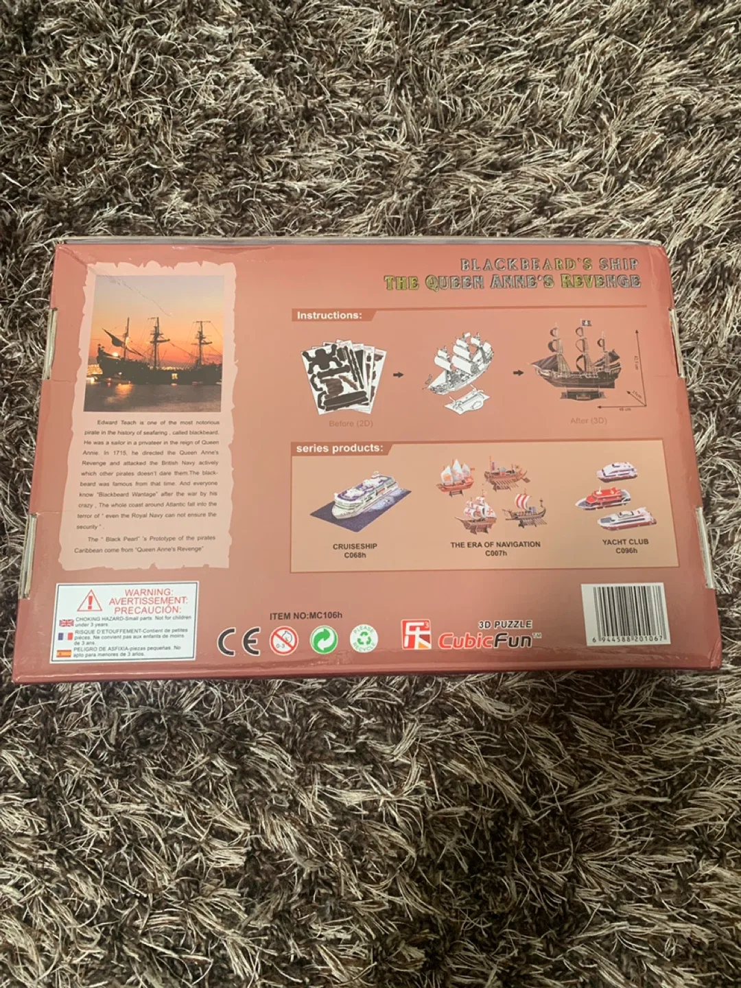 CubicFun The Queen Anne's Revenge 3D Puzzle - photo 4