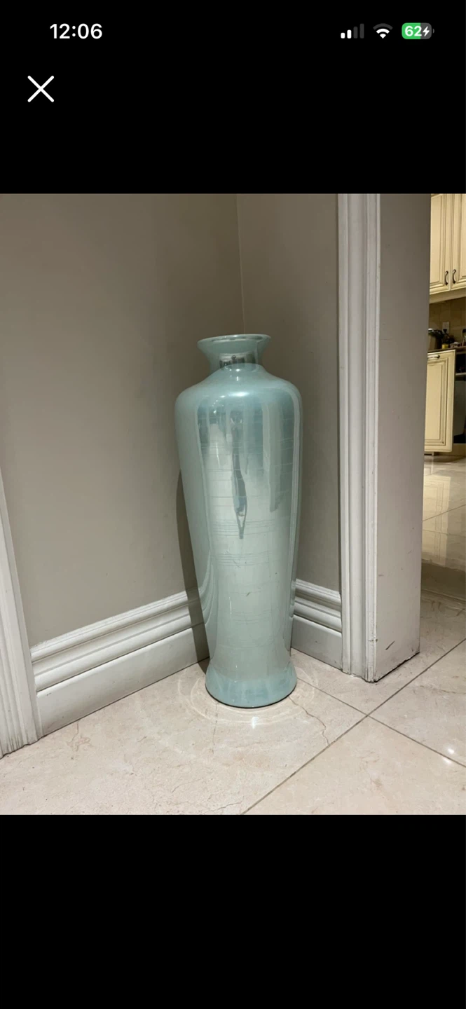 27” Ceramic Floor Vase