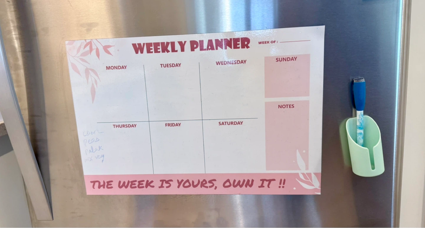 Magnetic Weekly Planner Whiteboard