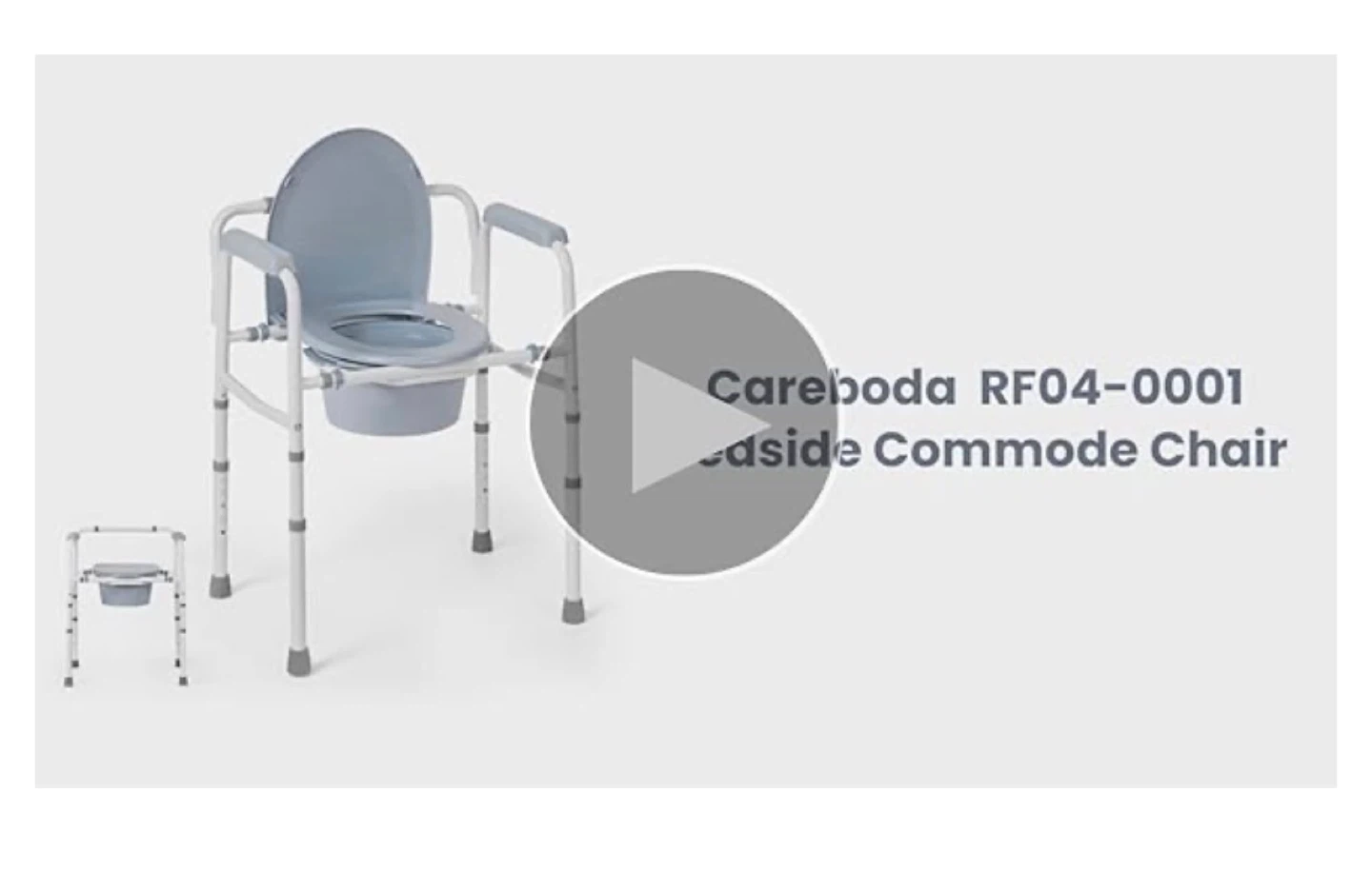 Careboda RF04-0001 3-in-1 Steel Folding Bedside Commode Chair - photo 5