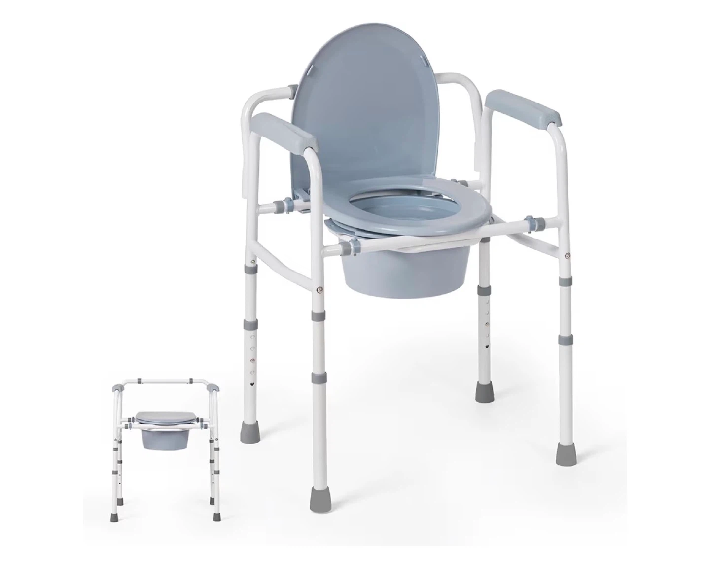 Careboda RF04-0001 3-in-1 Steel Folding Bedside Commode Chair