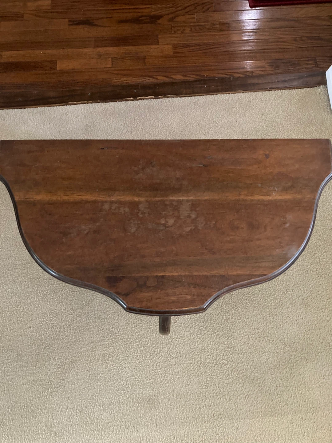Vintage Half-Moon Console Table - photo 3