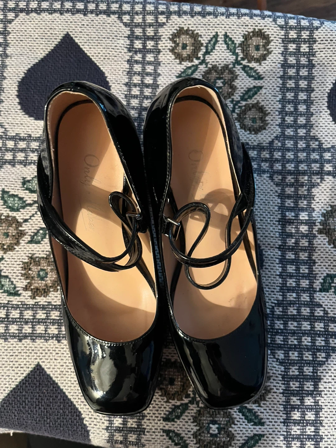 Only Maker Black Patent Mary Jane Shoes