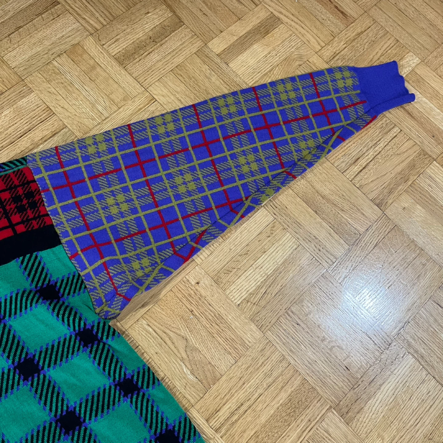 Vintage Versus Versace Plaid Knit Sweater - photo 5