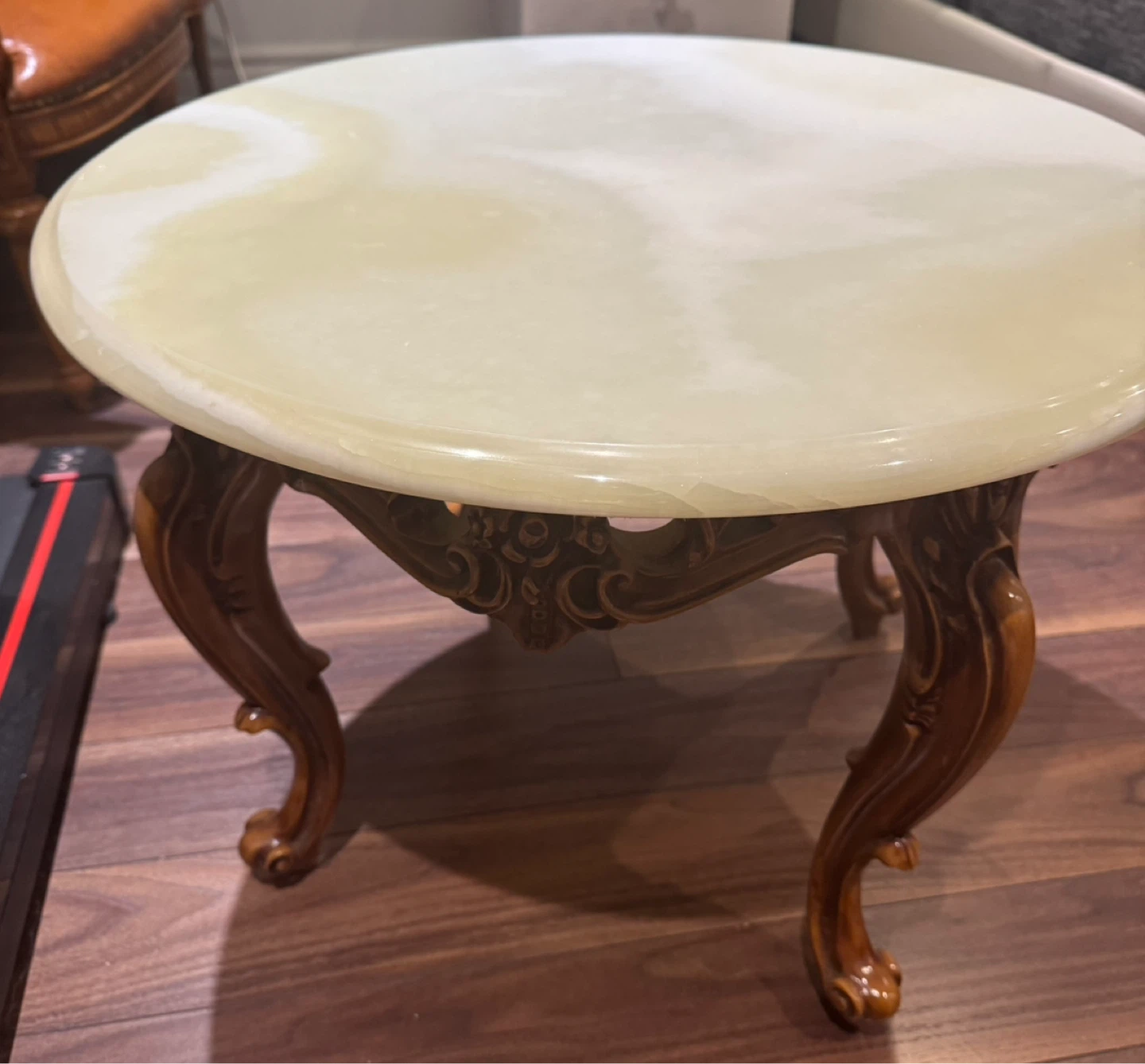 Ornate Coffee Table with Onyx Top - photo 2