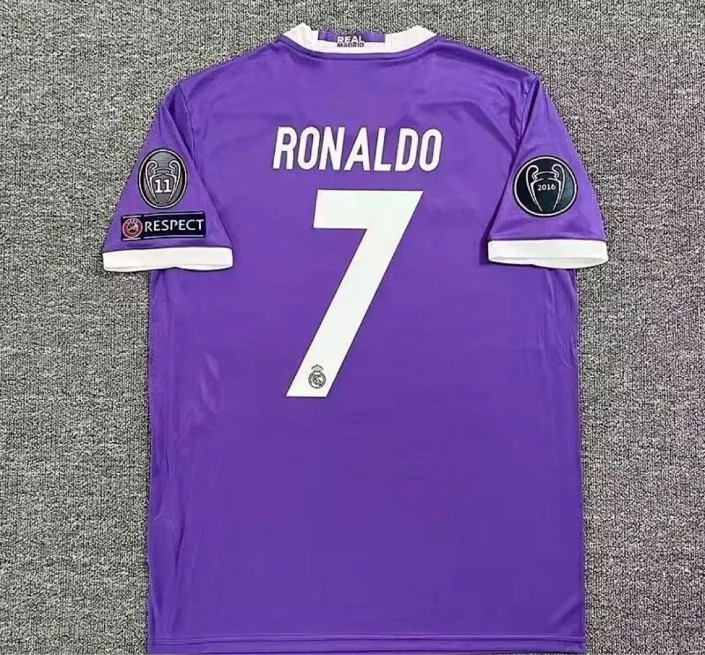 Real Madrid Ronaldo 7 Jersey - Purple & White