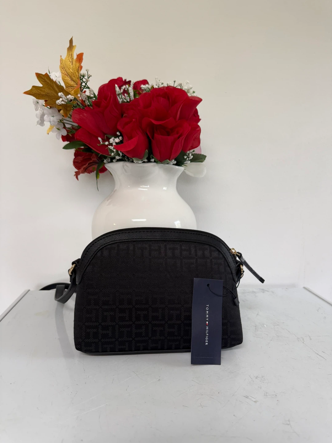 Tommy Hilfiger Black Monogram Crossbody Bag - photo 2
