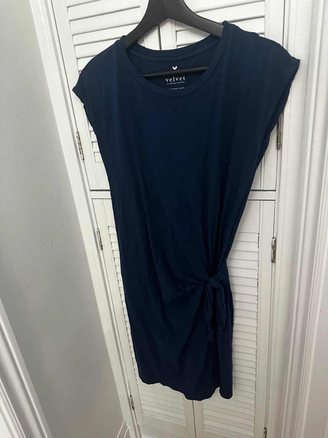 Velvet by Graham & Spencer Navy Blue T-Shirt Dress - photo 2