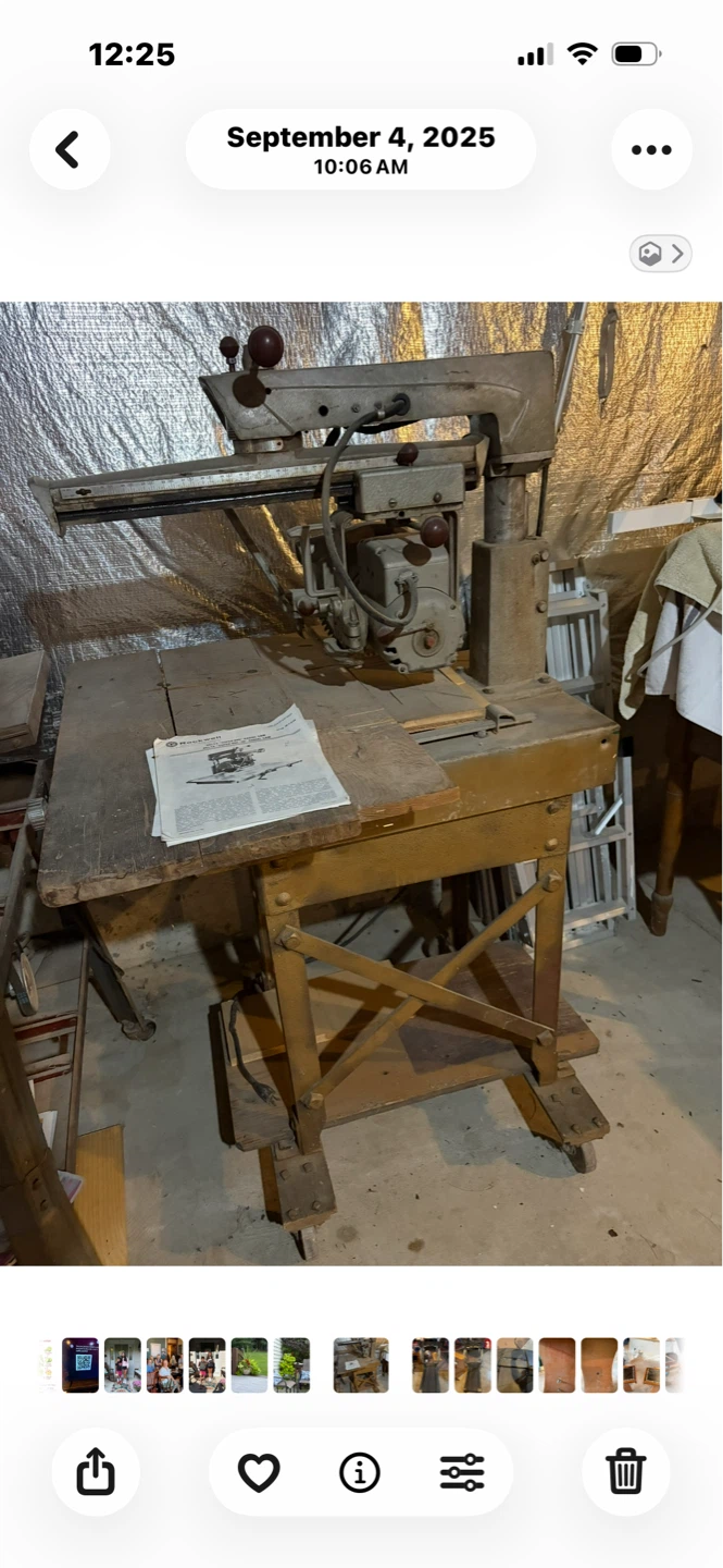 Radial Arm Saw with Table