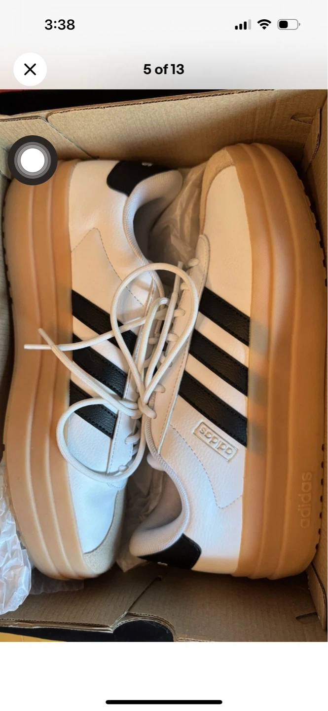 Adidas Women's White Gum Platform Sneakers - photo 3