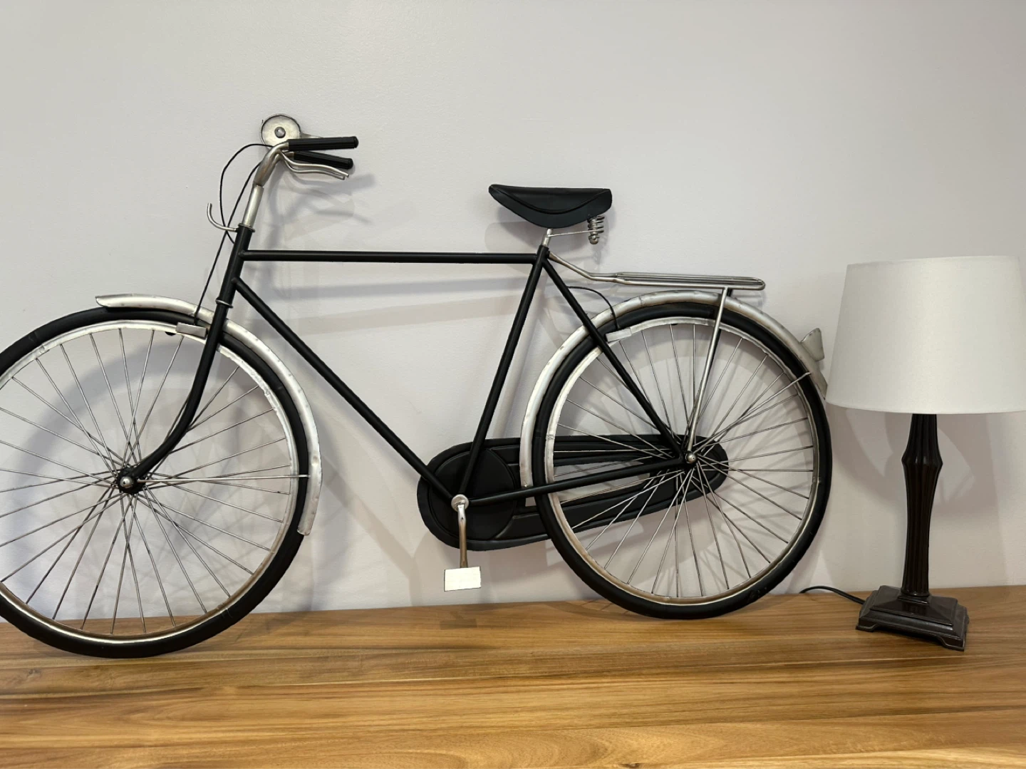 Black Metal Bicycle Wall Art - photo 2