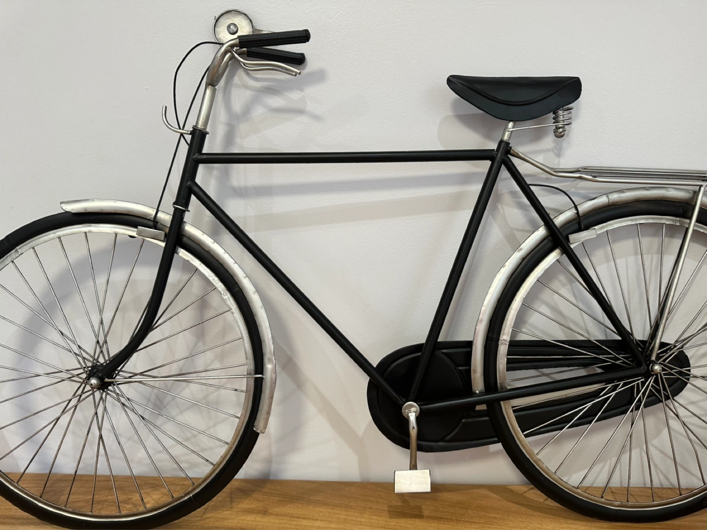 Black Metal Bicycle Wall Art