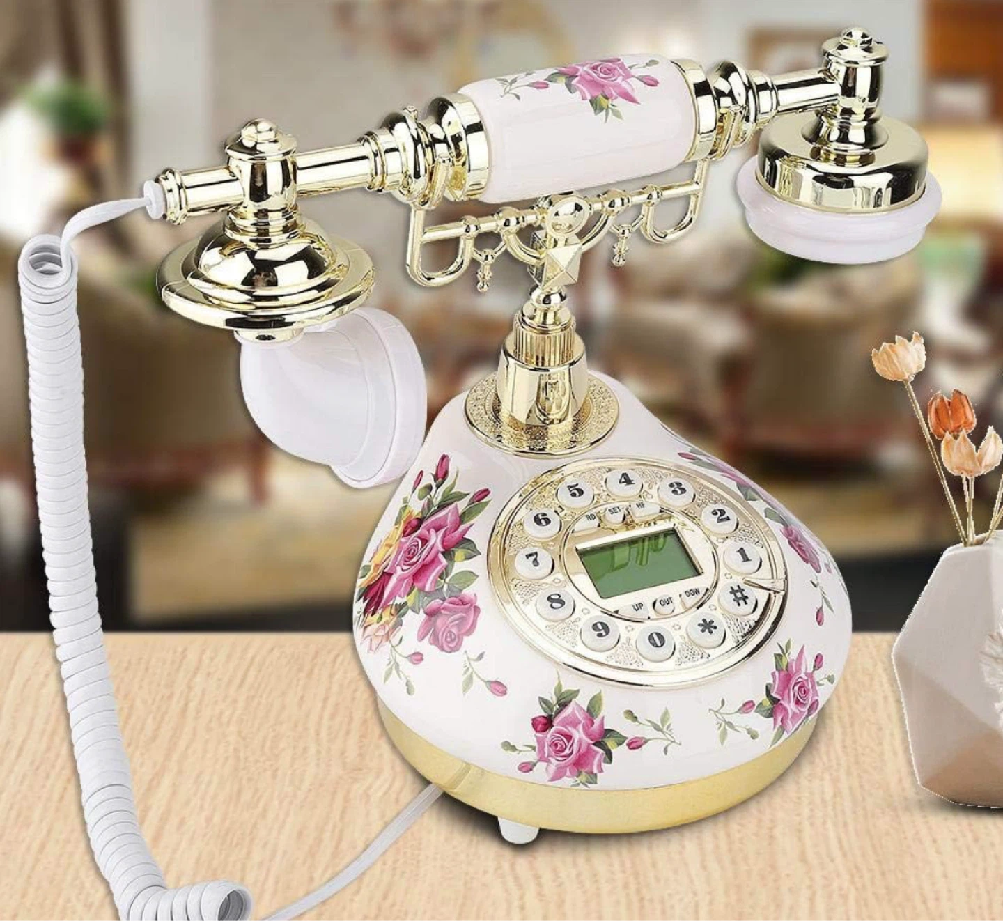 Vintage Style Rotary Dial Telephone