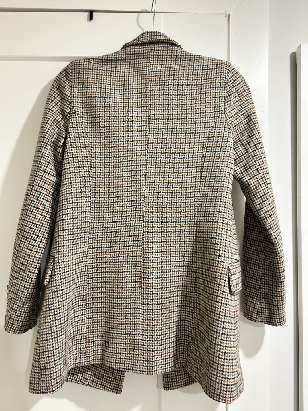 Houndstooth Double-Breasted Blazer S - photo 3