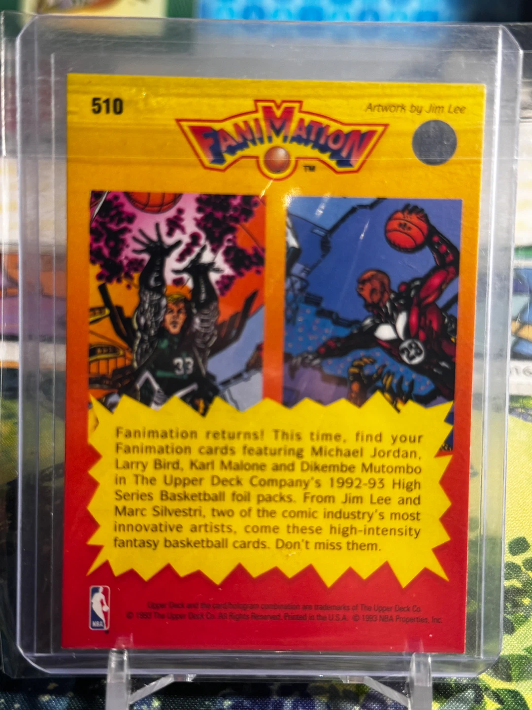 1993 Upper Deck Fanimotion Michael Jordan Card #506 - photo 4