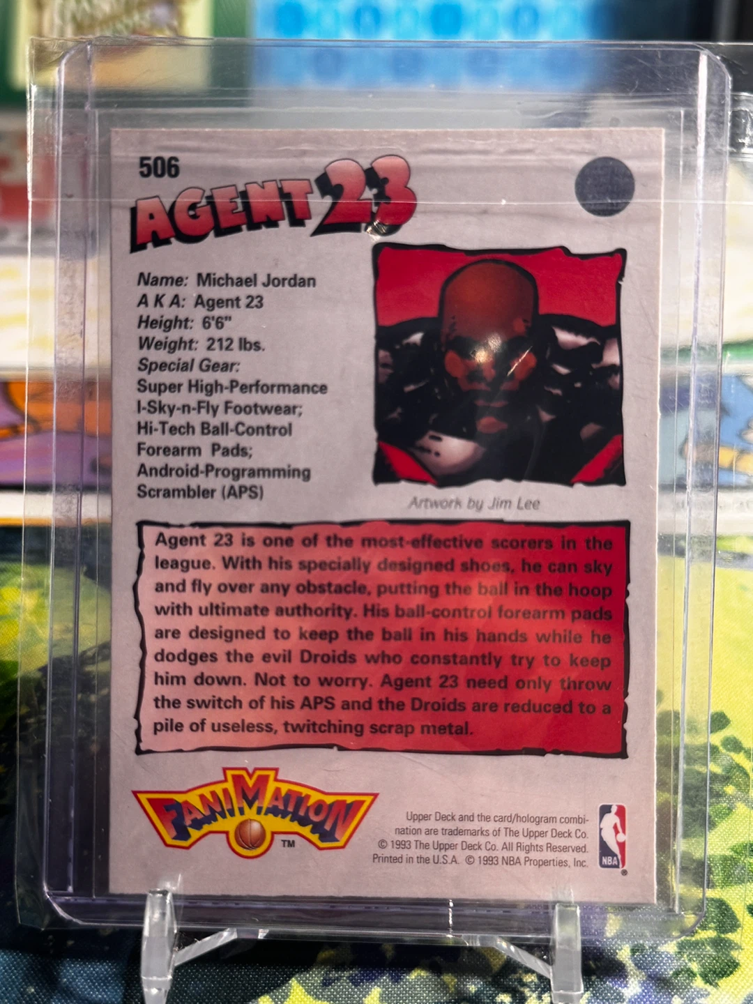 1993 Upper Deck Fanimotion Michael Jordan Card #506 - photo 2